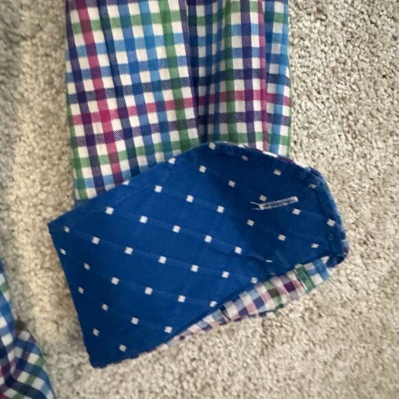 Tailorbyrd Long Sleeve Button Down Collared Shirt Mens Large Multi Color‎ Plaid - Picture 10 of 11